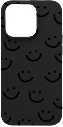 Husa BestCase Compatibila Cu Apple iPhone 13 Pro Max Smiley 0.8MM Slim Negru B 1056 