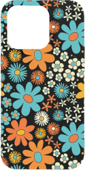Husa BestCase Compatibila Cu Apple iPhone 13 Pro Max Spring Flowers 0.8MM Slim Negru B 967 