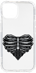 Husa BestCase Compatibila Cu Apple iPhone 13 Pro Max Skeleton Heart 1.5MM Slim Anti Shock AS 1024 