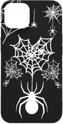 Husa BestCase Compatibila Cu Apple iPhone 11 Pro Max Spider Web 0.8MM Slim Negru B 1036 