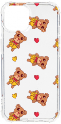 Husa BestCase Compatibila Cu Apple iPhone 13 Mini Teddy Bear Love Pattern 1.5MM Slim Anti Shock AS 968 