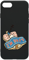 Husa BestCase Compatibila Cu Apple iPhone 8 Plus Im Busy 0.8MM Slim Negru B 1016 