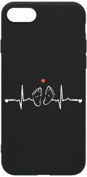 Husa BestCase Compatibila Cu Apple iPhone 7 Plus My Little Love 0.8MM Slim Negru B 966 