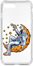 Husa BestCase Compatibila Cu Apple iPhone 7 Plus Astronaut On Moon 1.5MM Slim Anti Shock AS 1001 