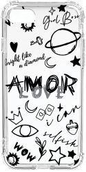 Husa BestCase Compatibila Cu Apple iPhone SE 3 Goth Love 1.5MM Slim Anti Shock AS 984 