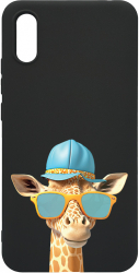 Husa BestCase Compatibila Cu Apple iPhone XS Max Cool Giraffe 0.8MM Slim Negru B 1007 