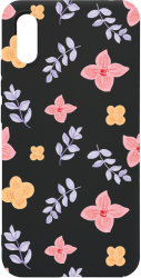 Husa BestCase Compatibila Cu Apple iPhone XS Max Flower Pattern 0.8MM Slim Negru B 978 