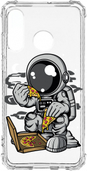 Husa BestCase Compatibila Cu Huawei P30 Lite Astronaut Pizza 1.5MM Slim Anti Shock AS 1004 