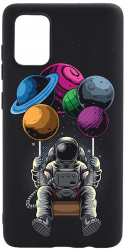 Husa BestCase Compatibila Cu Samsung Galaxy A51 Astronaut 0.8MM Slim Negru B 995 