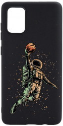 Husa BestCase Compatibila Cu Samsung Galaxy S10 Lite / Galaxy A91 Astronaut Basketball 0.8MM Slim Negru B 1003 