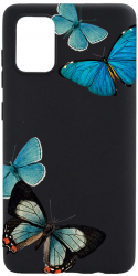 Husa BestCase Compatibila Cu Samsung Galaxy M32 5G Beautiful Blue Butterflies 0.8MM Slim Negru B 991 