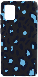 Husa BestCase Compatibila Cu Samsung Galaxy A51 Blue Leopard Pattern 0.8MM Slim Negru B 1032