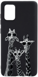 Husa BestCase Compatibila Cu Samsung Galaxy A32 5G Cool Giraffe 0.8MM Slim Negru B 1008 