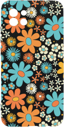 Husa BestCase Compatibila Cu Samsung Galaxy A22 5G Spring Flowers 0.8MM Slim Negru c-B 967 