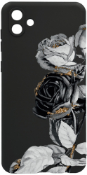 Husa BestCase Compatibila Cu Samsung Galaxy A04e Black Rose 0.8MM Slim Negru c-B 990 