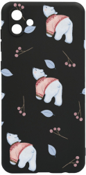 Husa BestCase Compatibila Cu Samsung Galaxy A04e Ice Bear Pattern 0.8MM Slim Negru c-B 969 