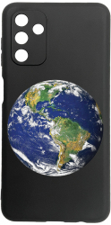 Husa BestCase Compatibila Cu Samsung Galaxy A04s Earth 0.8MM Slim Negru c-B 947 