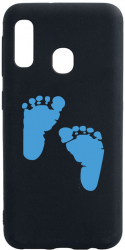 Husa BestCase Compatibila Cu Samsung Galaxy A20e Boy Feet Print 0.8MM Slim Negru B 960 