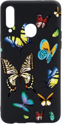 Husa BestCase Compatibila Cu Samsung Galaxy A20s Beautiful Color Butterflies 0.8MM Slim Negru B 992 