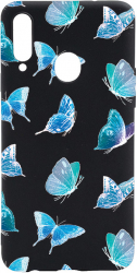 Husa BestCase Compatibila Cu Samsung Galaxy A20s Butterfly Pattern 0.8MM Slim Negru B 1012 