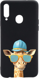 Husa BestCase Compatibila Cu Samsung Galaxy A20s Cool Giraffe 0.8MM Slim Negru B 1007 