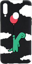 Husa BestCase Compatibila Cu Samsung Galaxy A20s Dino Balloon 0.8MM Slim Negru B 956 