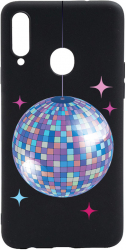 Husa BestCase Compatibila Cu Samsung Galaxy A20s Disco Ball 0.8MM Slim Negru B 1006 