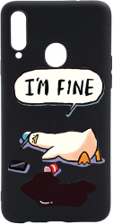 Husa BestCase Compatibila Cu Samsung Galaxy A20s Duck Life - Im Fine 0.8MM Slim Negru B 963 