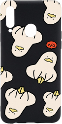 Husa BestCase Compatibila Cu Samsung Galaxy A20s Duck Pattern 0.8MM Slim Negru B 1015 