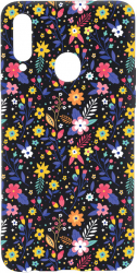 Husa BestCase Compatibila Cu Samsung Galaxy A20s Flower Pattern 0.8MM Slim Negru B 955 