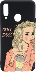 Husa BestCase Compatibila Cu Samsung Galaxy A20s Girl Boss 0.8MM Slim Negru B 1009 