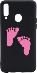 Husa BestCase Compatibila Cu Samsung Galaxy A20s Girl Feet Print 0.8MM Slim Negru B 961 