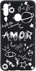 Husa BestCase Compatibila Cu Samsung Galaxy A20s Goth Love 0.8MM Slim Negru B 984 