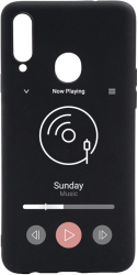 Husa BestCase Compatibila Cu Samsung Galaxy A20s Music Player 0.8MM Slim Negru B 973 