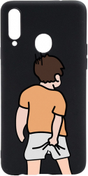 Husa BestCase Compatibila Cu Samsung Galaxy A20s Scratching 0.8MM Slim Negru B 972 