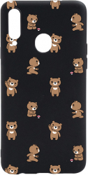 Husa BestCase Compatibila Cu Samsung Galaxy A20s Teddy Bear Pattern 0.8MM Slim Negru B 970 
