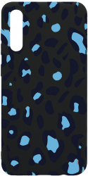 Husa BestCase Compatibila Cu Samsung Galaxy A50 Blue Leopard Pattern 0.8MM Slim Negru B 1032 