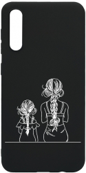 Husa BestCase Compatibila Cu Samsung Galaxy A50 Mom And Daughter 0.8MM Slim Negru B 1048 