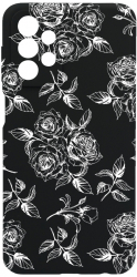 Husa BestCase Compatibila Cu Samsung Galaxy A13 4G Black Roses 0.8MM Slim Negru c-B 1045 