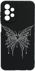 Husa BestCase Compatibila Cu Samsung Galaxy A13 4G Butterfly 0.8MM Slim Negru c-B 1042 