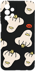 Husa BestCase Compatibila Cu Samsung Galaxy A23 4G / 5G Duck Pattern 0.8MM Slim Negru c-B 1015 