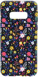 Husa BestCase Compatibila Cu Samsung Galaxy S10e Flower Pattern 0.8MM Slim Negru B 955 