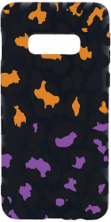 Husa BestCase Compatibila Cu Samsung Galaxy S10e Lila Leopard Pattern 0.8MM Slim Negru B 1035 