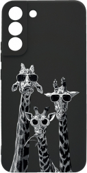 Husa BestCase Compatibila Cu Samsung Galaxy S22 Plus Cool Giraffe 0.8MM Slim Negru c-B 1008 