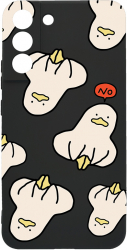 Husa BestCase Compatibila Cu Samsung Galaxy S21 FE Duck Pattern 0.8MM Slim Negru c-B 1015 