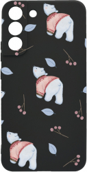 Husa BestCase Compatibila Cu Samsung Galaxy S22 Plus Ice Bear Pattern 0.8MM Slim Negru c-B 969 