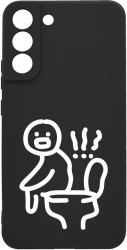 Husa BestCase Compatibila Cu Samsung Galaxy S22 Plus Pooping 0.8MM Slim Negru c-B 981 