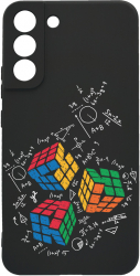 Husa BestCase Compatibila Cu Samsung Galaxy S21 FE Rubik Cube 0.8MM Slim Negru c-B 994 