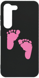 Husa BestCase Compatibila Cu Samsung Galaxy S21 Girl Feet Print 0.8MM Slim Negru B 961 