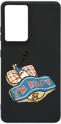 Husa BestCase Compatibila Cu Samsung Galaxy S21 Ultra Im Busy 0.8MM Slim Negru B 1016 